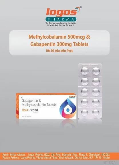 Gabapentin 300 mg + Methylcobalamin 500 mcg Tablet – Logos Pharma