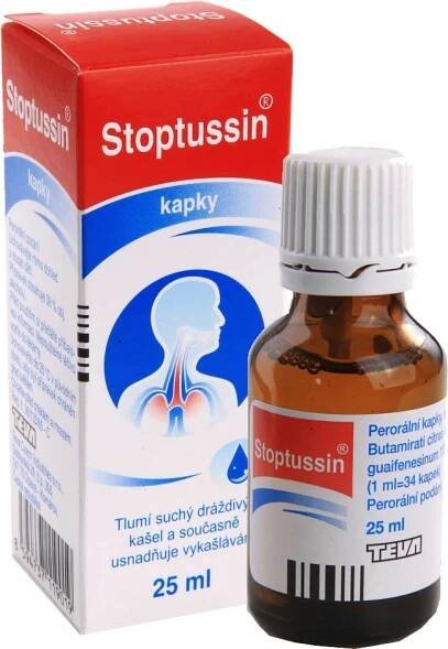 STOPTUSSIN POR 4MG/ML+100MG/ML POR GTT SOL 1X25ML
