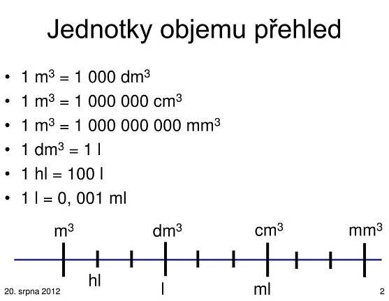 PPT - Převody jednotek objemu PowerPoint Presentation, free download - ID:5812131