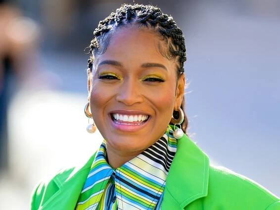 Keke Palmer's Big Bouffant Bun Has a Signature 2010s Touch – See Photos
