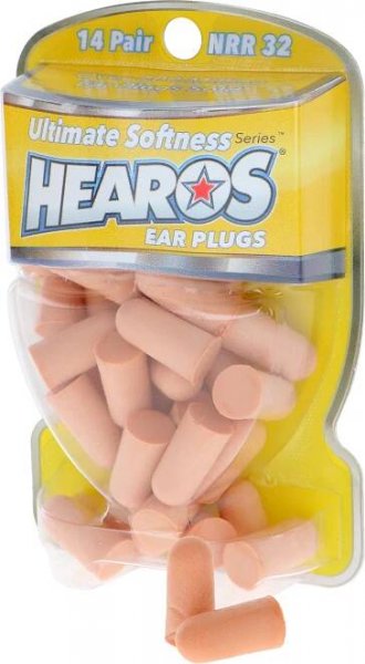 HEAROS Ultimate Softness Series Ear Plugs Beige NRR 32dB 14 Pairs