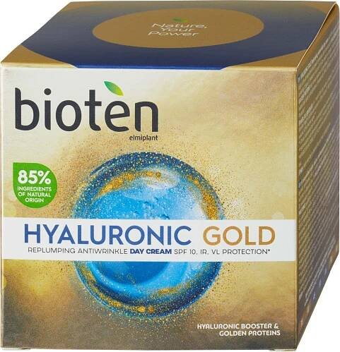 Bioten Hyaluronic Gold vyplňující denní krém SPF10 50 ml od 169 Kč