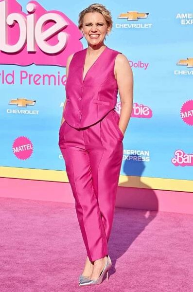 Kate McKinnon attends the World Premiere of "Barbie" at Shrine Auditorium and Expo Hall on July 09, 2023 in Los Angeles, California.