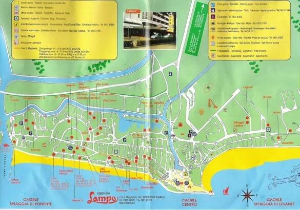 Mapa Caorle🗺️ (Itálie) – Podrobné mapy i ke stažení