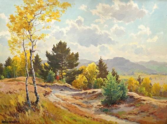 Krajina s figurální stafáží - František Daněk-Sedláček - Galerie umění