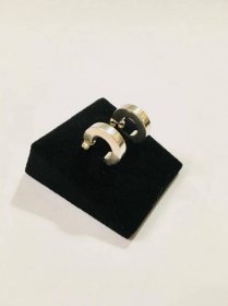 Stříbrné "výseč kruhu", Ag 925/3,03 g - Stříbrné šperky