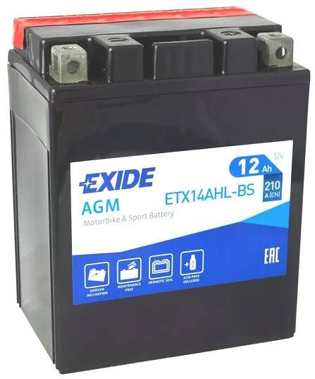 Exide YTX14AHL-BS, ETX14AHL-BS