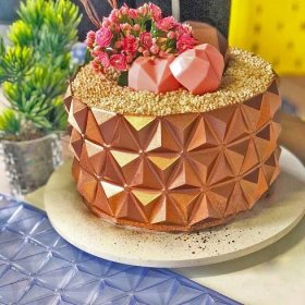 Šablona na dort 3D s diamantovým vzorem Zdobení dortu Plastová krajka Šablona na okraje dortu Šablona DIY Forma na pečení na čokoládu