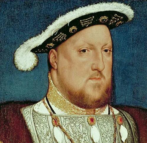 Oil on oak painting of King Henry VIII.
