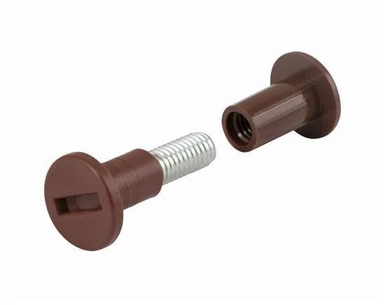 Spojovací šroub M6x26-36mm, hnědý, 4 ks