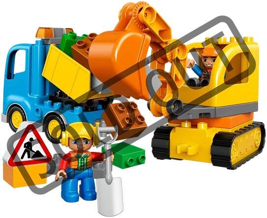 LEGO® DUPLO® 10812 Pásový bagr a náklaďák | Stavebnice-hry.cz