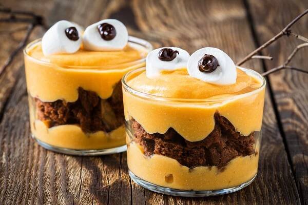 Recept : Halloweenský dýňový pudink