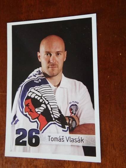 Tomáš Vlasák HC Plzeň klubová pohlednice  - Hokejové karty