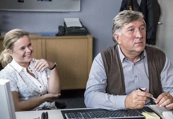 Vraždy na severu - Na útesu - Z filmu - Marie-Luise Schramm, Veit Stübner