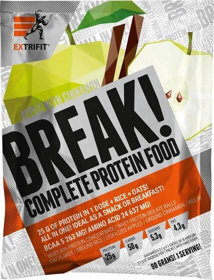 EXTRIFIT Protein Break! 90 g jablko/skořice od 55 Kč