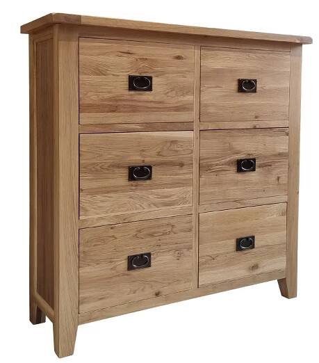 Komoda - veľký bielizník so 6 zásuvkami 120x40x120 cm