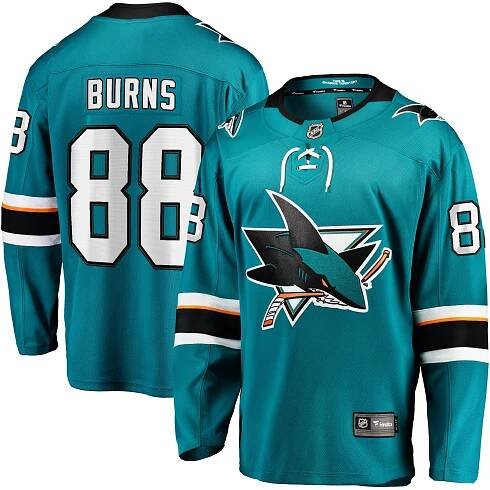 Dres Fanatics Breakaway Jersey NHL San Jose Sharks Burns 88