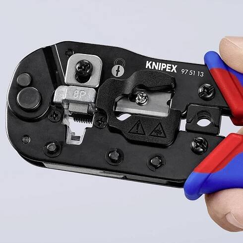 Knipex Crimpzange für RJ45-Westernstecker 97 51 13 krimpovací kleště