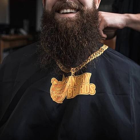 Holičská pláštěnka ANGRY BEARDS
