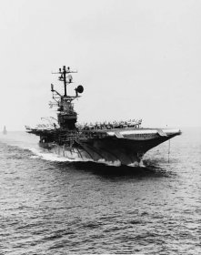 USS Intrepid (CVS-11) underway in the Atlantic Ocean