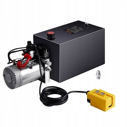 Hydraulické čerpadlo 15 litrů, dvojčinné čerpadlo pro sklápěcí přívěs, napájecí jednotka DC 12V