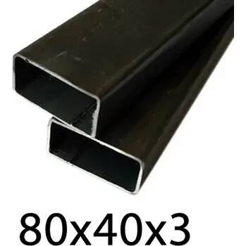 Jeklový profil 80x40x3, černý 6 m (JOKL-80x40x3-6)