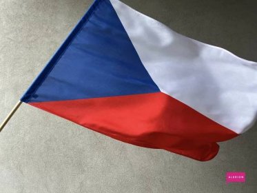 Tištěná venkovní státní vlajka České republiky plátěná