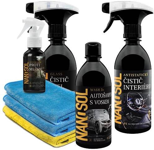 Sada na auto KOMPLETní péče 7v1 od NANOSOL.
