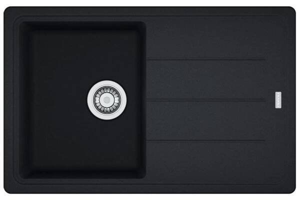 Franke Basis BFG611-78 Granitový dřez s odkapem oboustranné provedení, 78x50cm, onyx, 114.0285.169