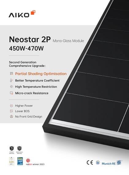 AIK0 Neostar 2N 450Wp Silver Frame 22,6% AIKO-A450-MAH-54MW 1 ks