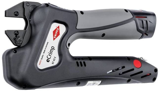 Knipex eCrimp 97 43 E elektromechanické systémové krimpovací kleště bez krimpovací vložky