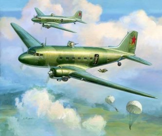 Zvezda Wargames (WWII) letadlo 6140 - LI-2 Soviet Transport Plane (1:200)