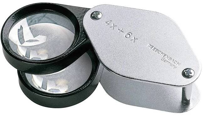 Eschenbach 1187 kapesní lupa zvětšení: 4 x, 6 x, 10 x, Velikost objektivu: (Ø) 27 mm