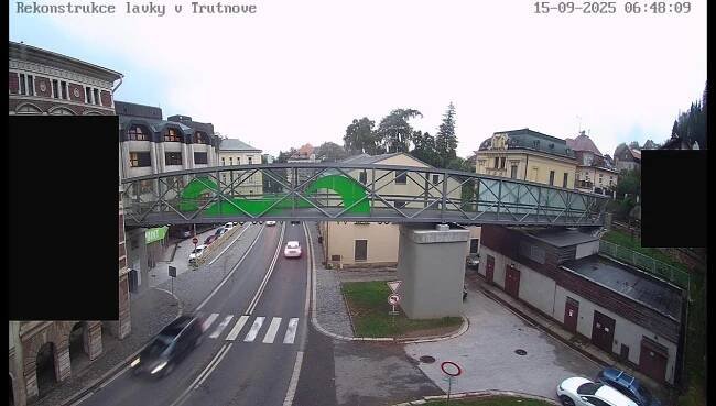 Live kamera - Rekonstrukce skleněné lávky ul. Na Struze, Trutnov