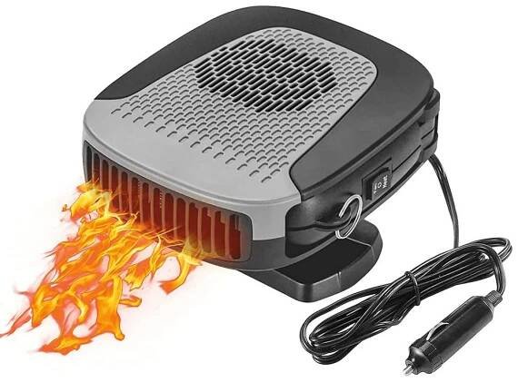 Topení do auta 2v1 12V 150W Ventilátor čelního skla automobilu s rychlým odmrazováním pro automatické keramické topení Ventilátor v autozásuvkovém topení