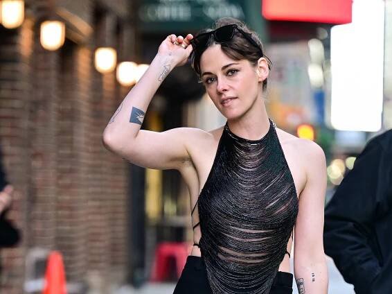Kristen Stewart's Sheer Halter Top Is So Y2K-Coded