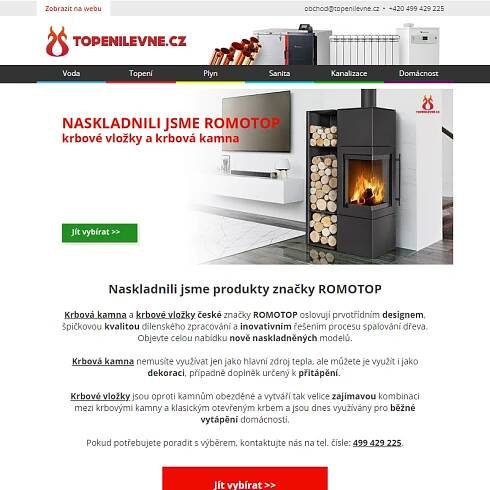 Naskladnili jsme produkty značky ROMOTOP