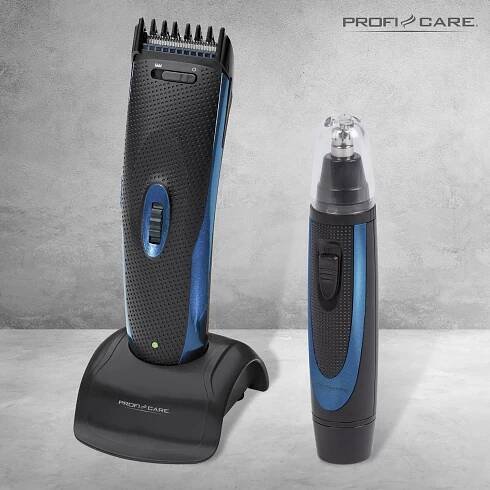 Profi-Care PC-HSM/R 3052 zastřihovač vlasů, zastřihovač vousů, zastřihovač nosních a ušních chloupků černá, modrá