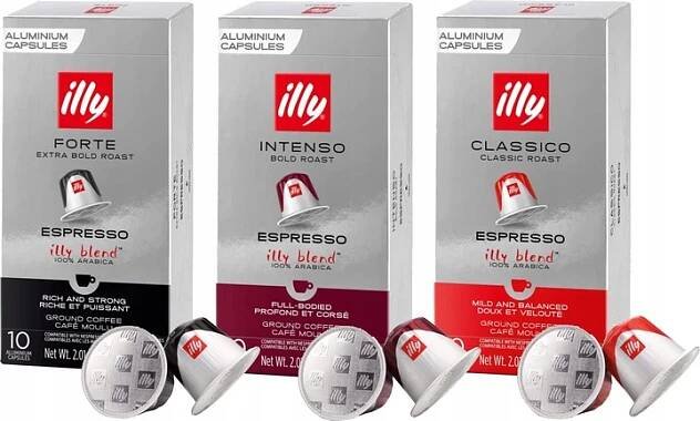 Kapsle pro Nespresso illy Sada 3 x 10 kusů