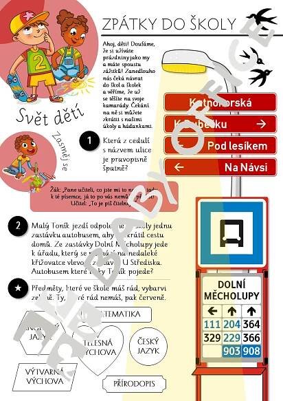 Dětský obsah do obecního zpravodaje: Dolní Měcholupy - Baby Office 
