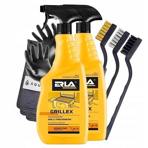 SADA NA MYTÍ ČIŠTĚNÍ GRILU TROUBY DRÁTĚNÉ KARTÁČE 2x GRILLEX
