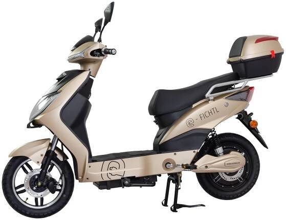 Elektroskútr RACCEWAY® E-FICHTL®, sv.zlatý-matný s baterií 20Ah