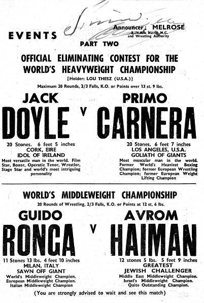 Cyber Boxing Zone -- Primo Carnera