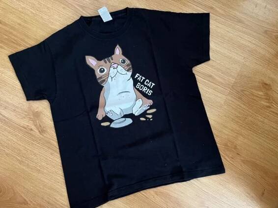Fizi merch tričko s kocourem Borisem
