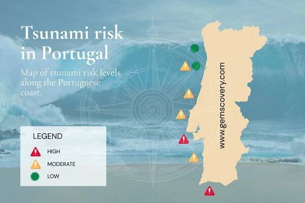 Portugal Tsunami Risk Map