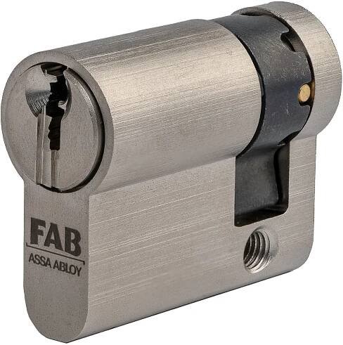 FAB Cylindrická vložka FAB3HOME 30/10, RC3/BT3, Z, 6 klíčů, satén nikl, blister