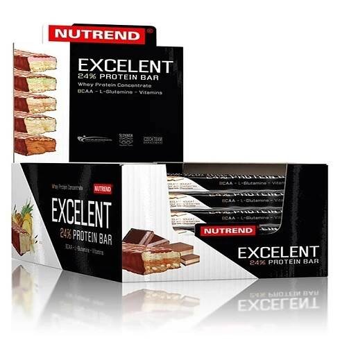 NUTREND Excelent 25% Protein Bar 85g PROTEINOVÁ TYČINKA AMINOKYSELINY SACHARIDY