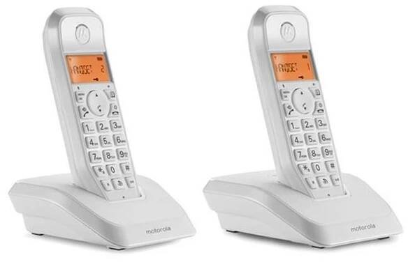 Domácí telefon Motorola S1202 Duo (C69000D48O2AESDW) bílý