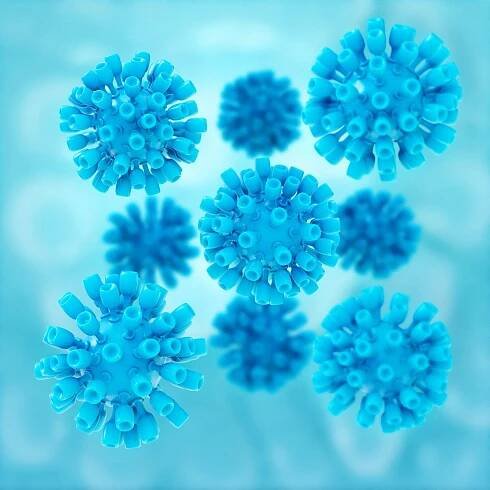 virus hepatitidy - 3d vykreslená ilustrace - virusům hepatitidy - stock snímky, obrázky a fotky