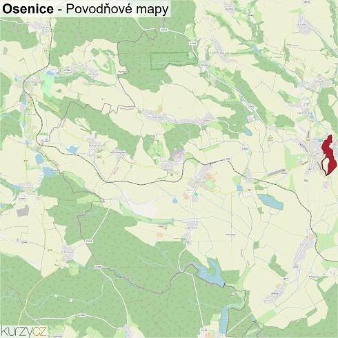Osenice - mapy | Kurzy.cz